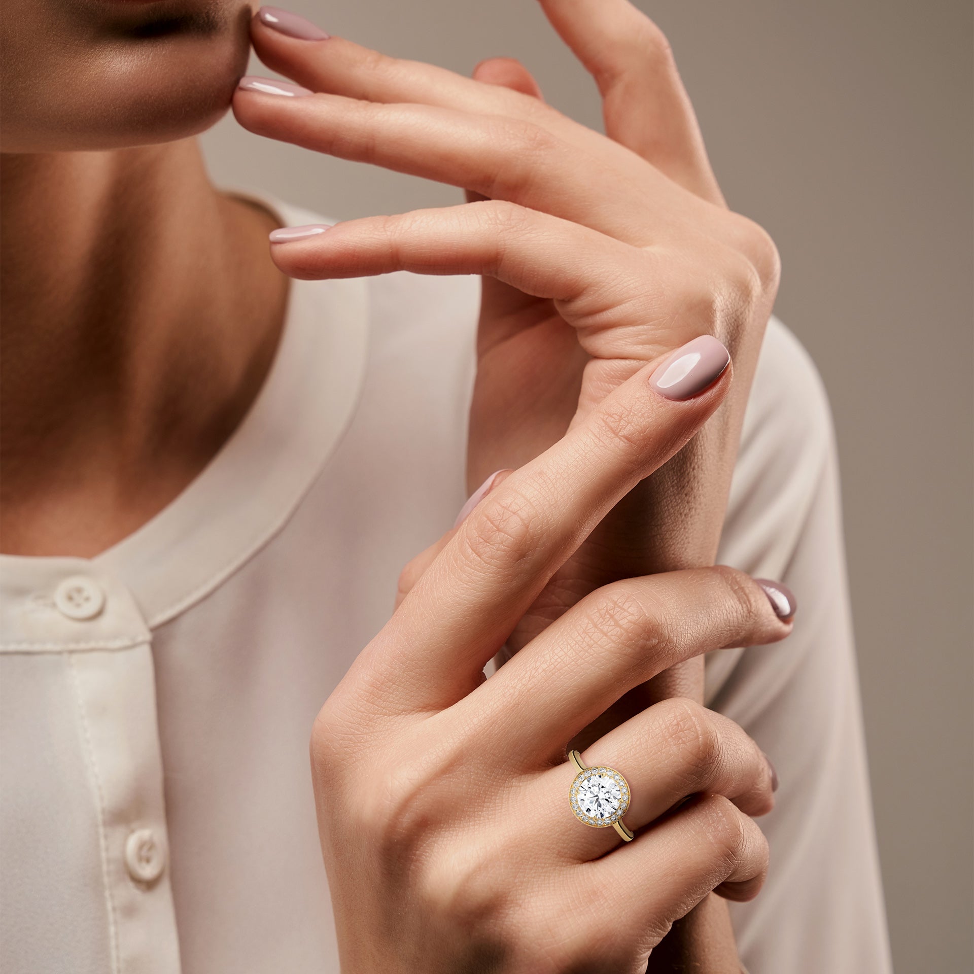 Rosalyn Halo  Ring
