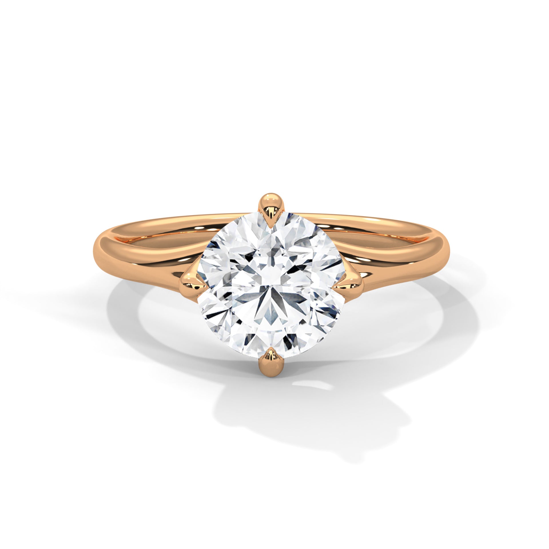Hunter Solitaire Ring