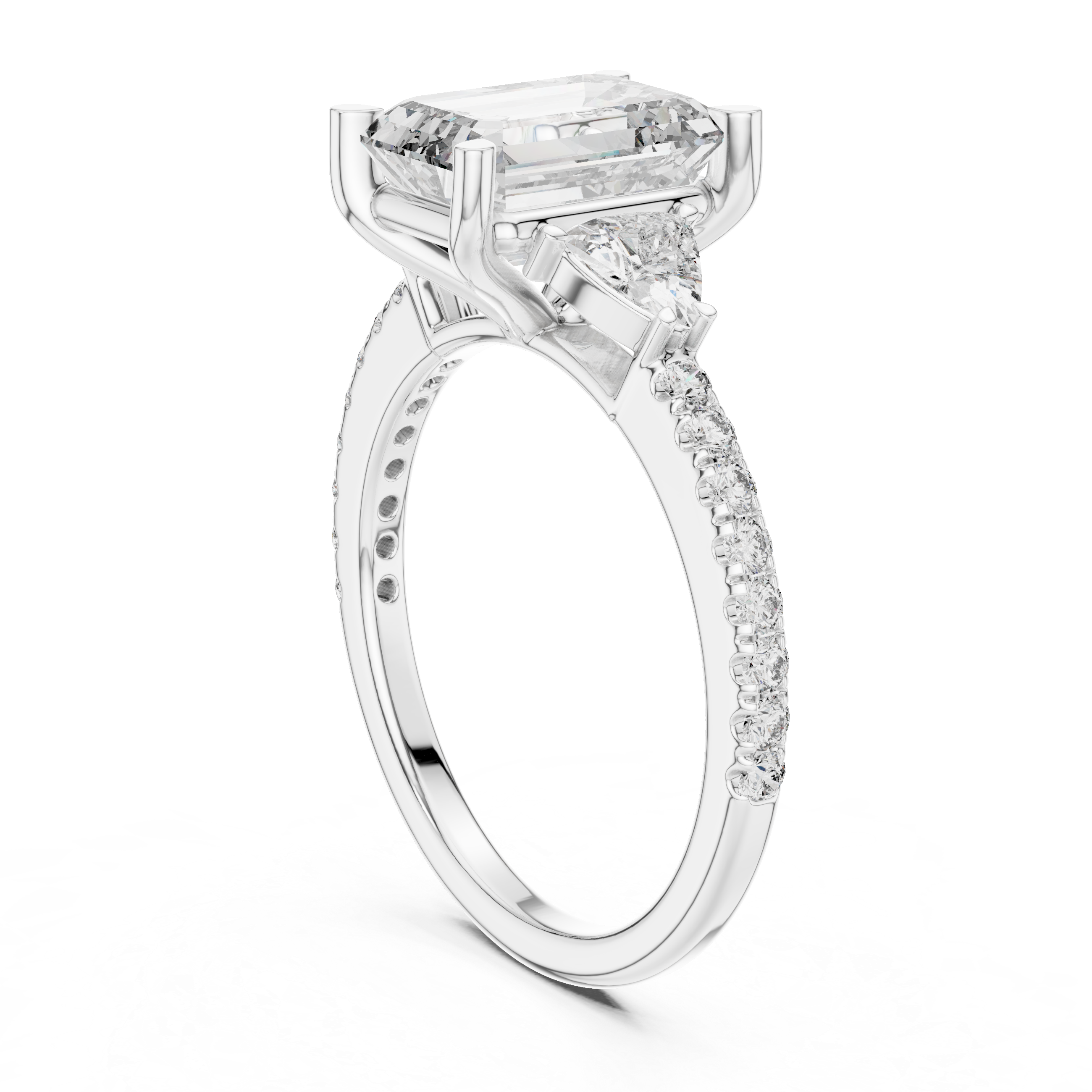 Leyla Three Stone Ring