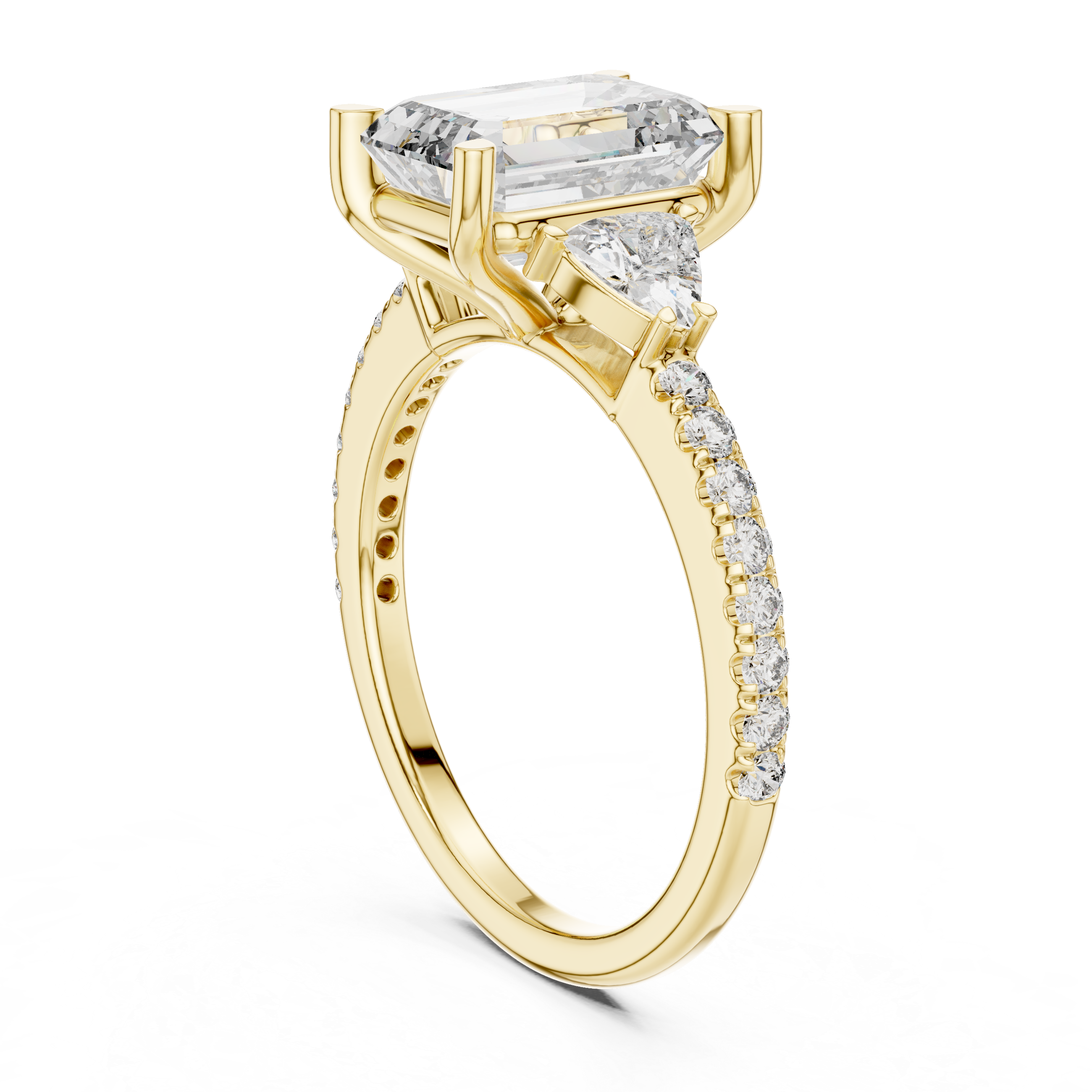 Leyla Three Stone Ring