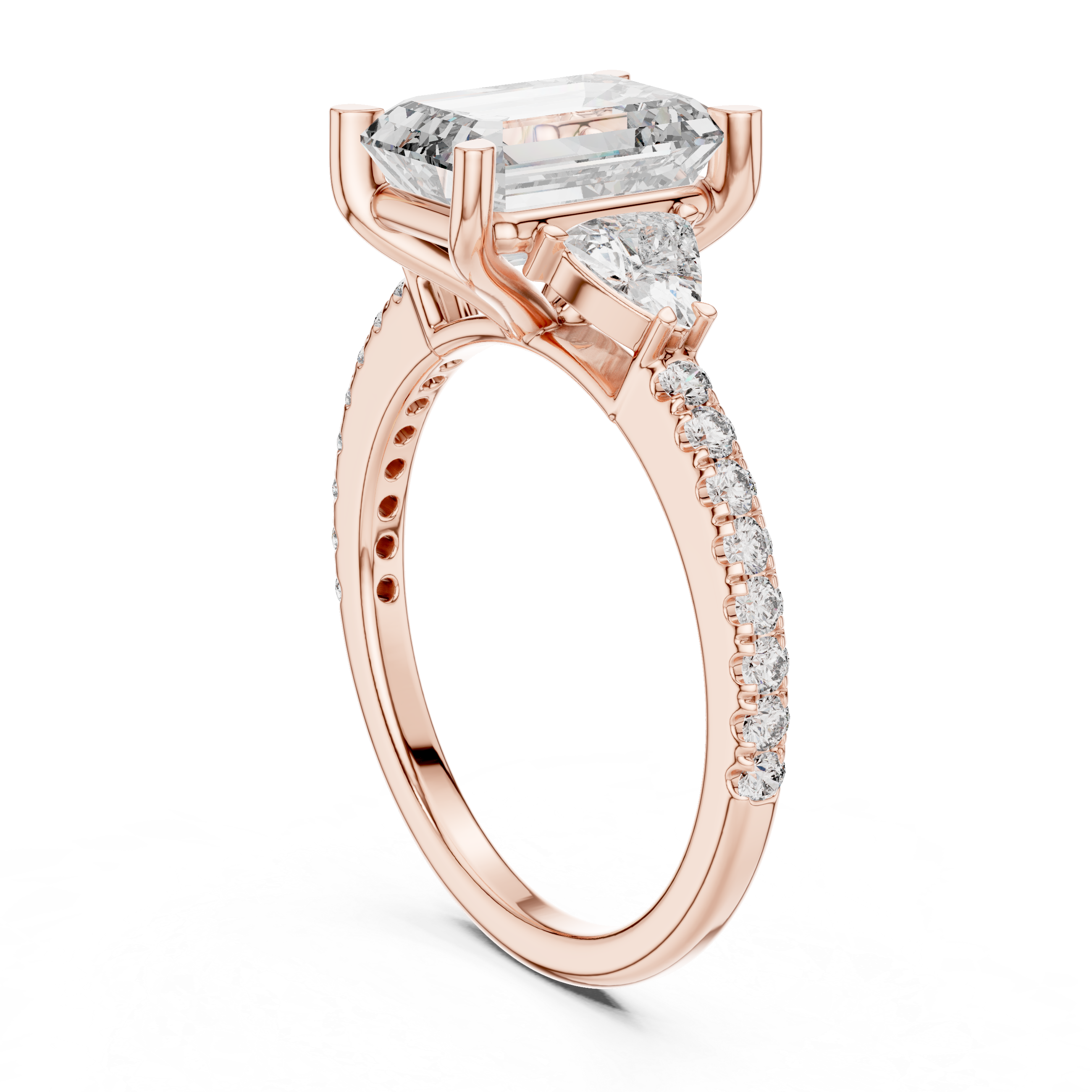 Leyla Three Stone Ring