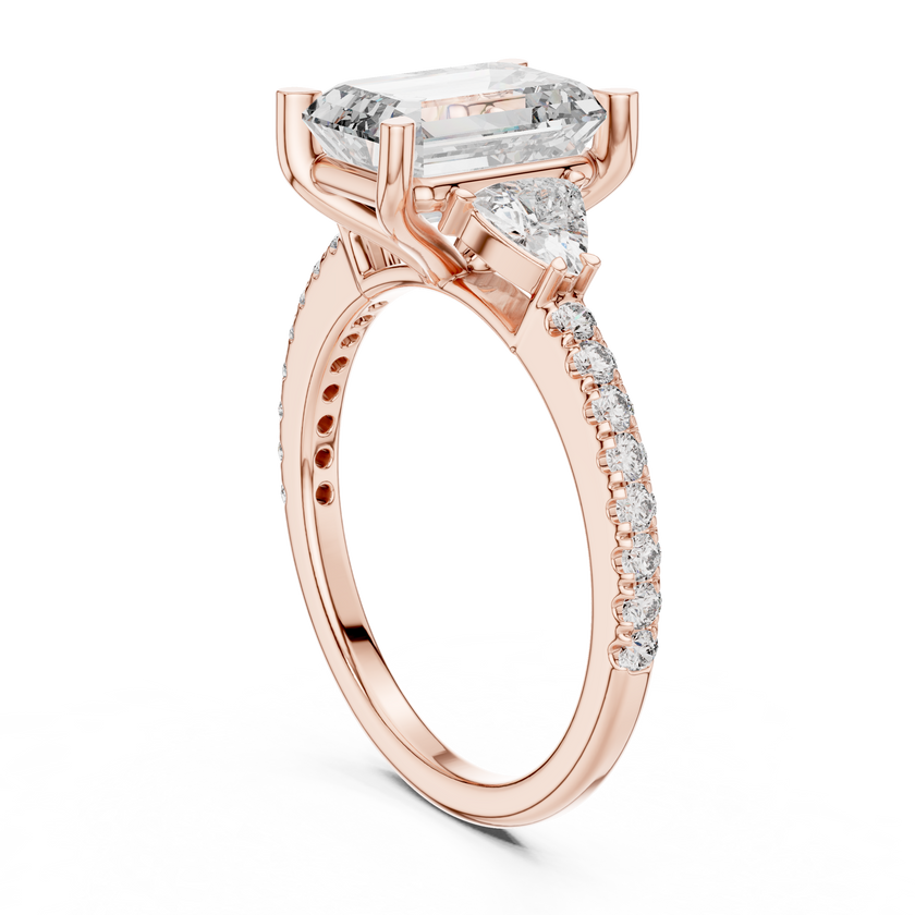 Leyla Three Stone Ring