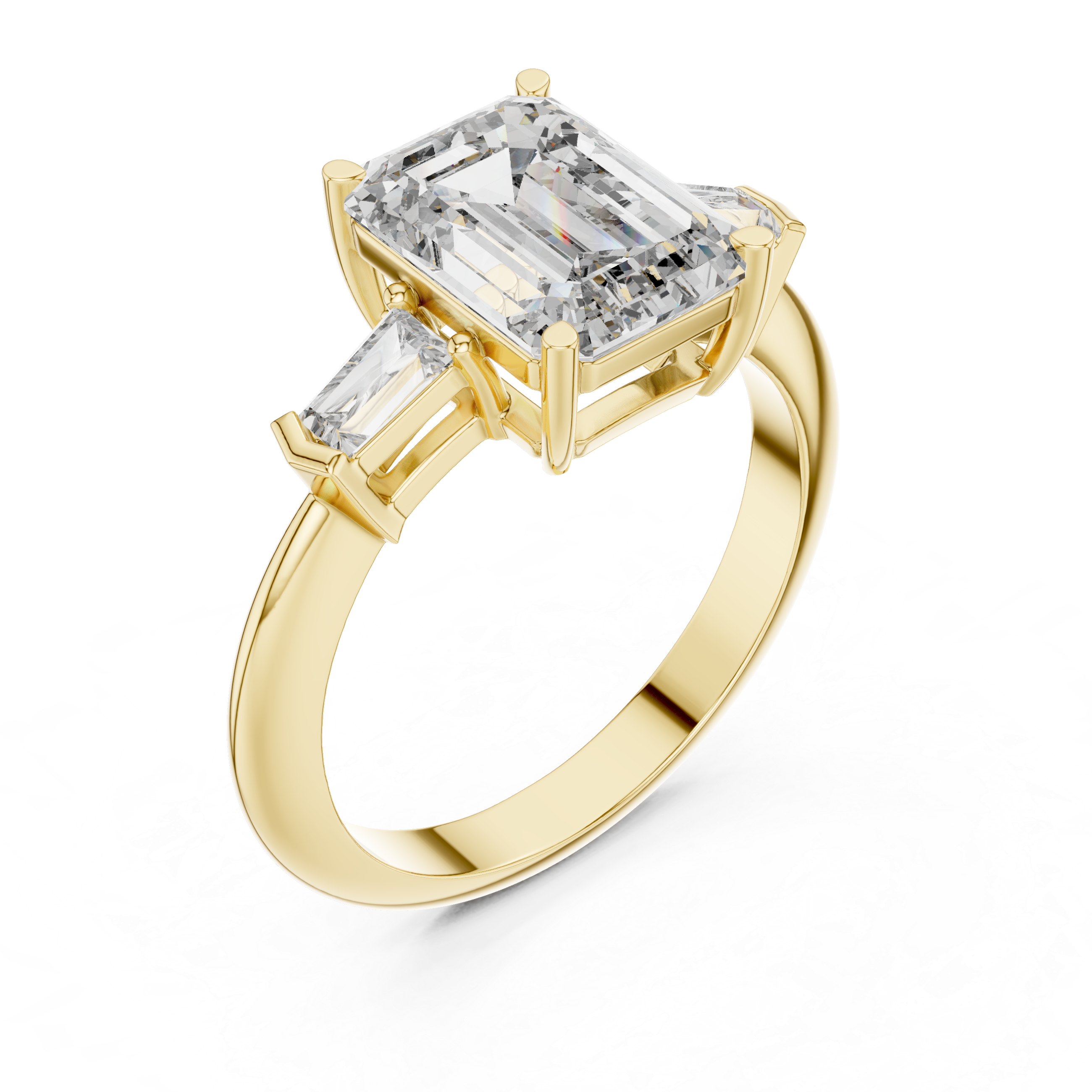 Aleena Three Stone Ring