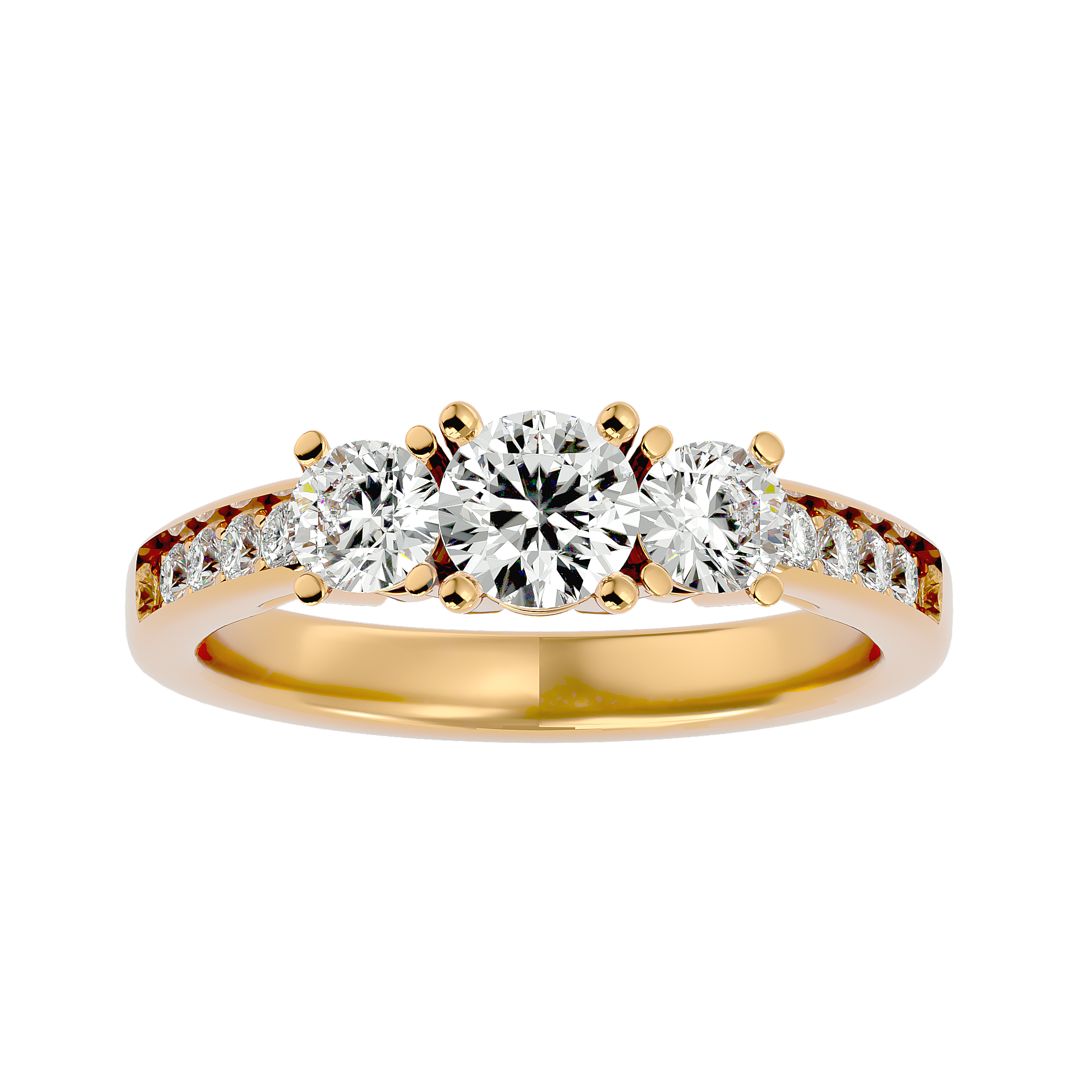 Janelle Three Stone Ring