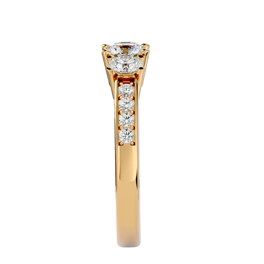 Janelle Three Stone Ring