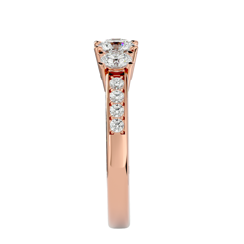 Janelle Three Stone Ring