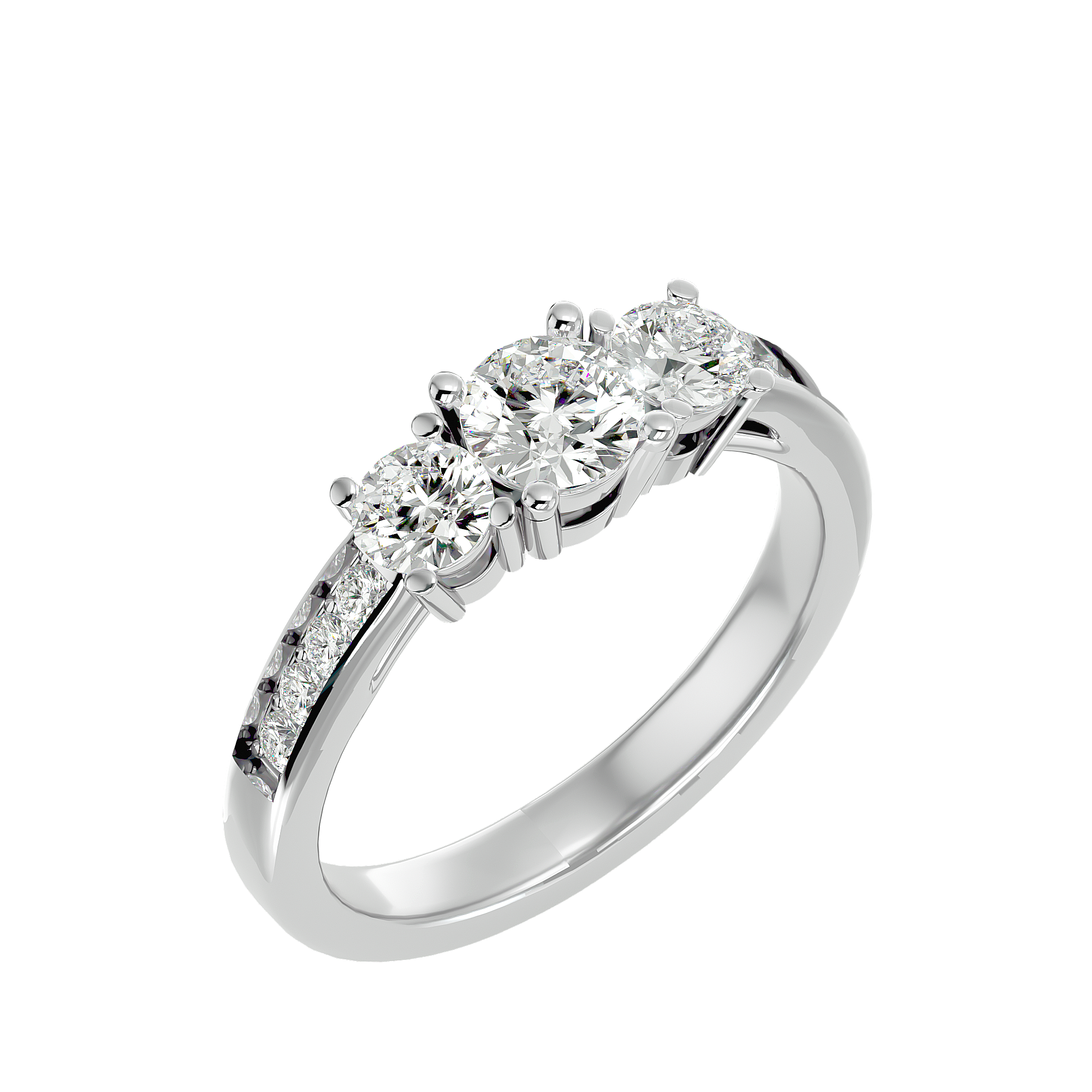 Janelle Three Stone Ring