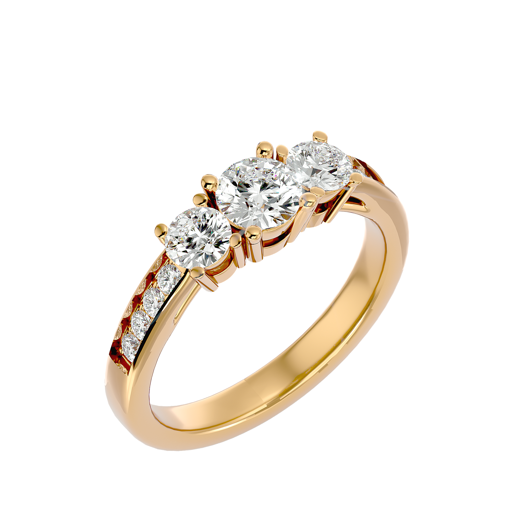 Janelle Three Stone Ring