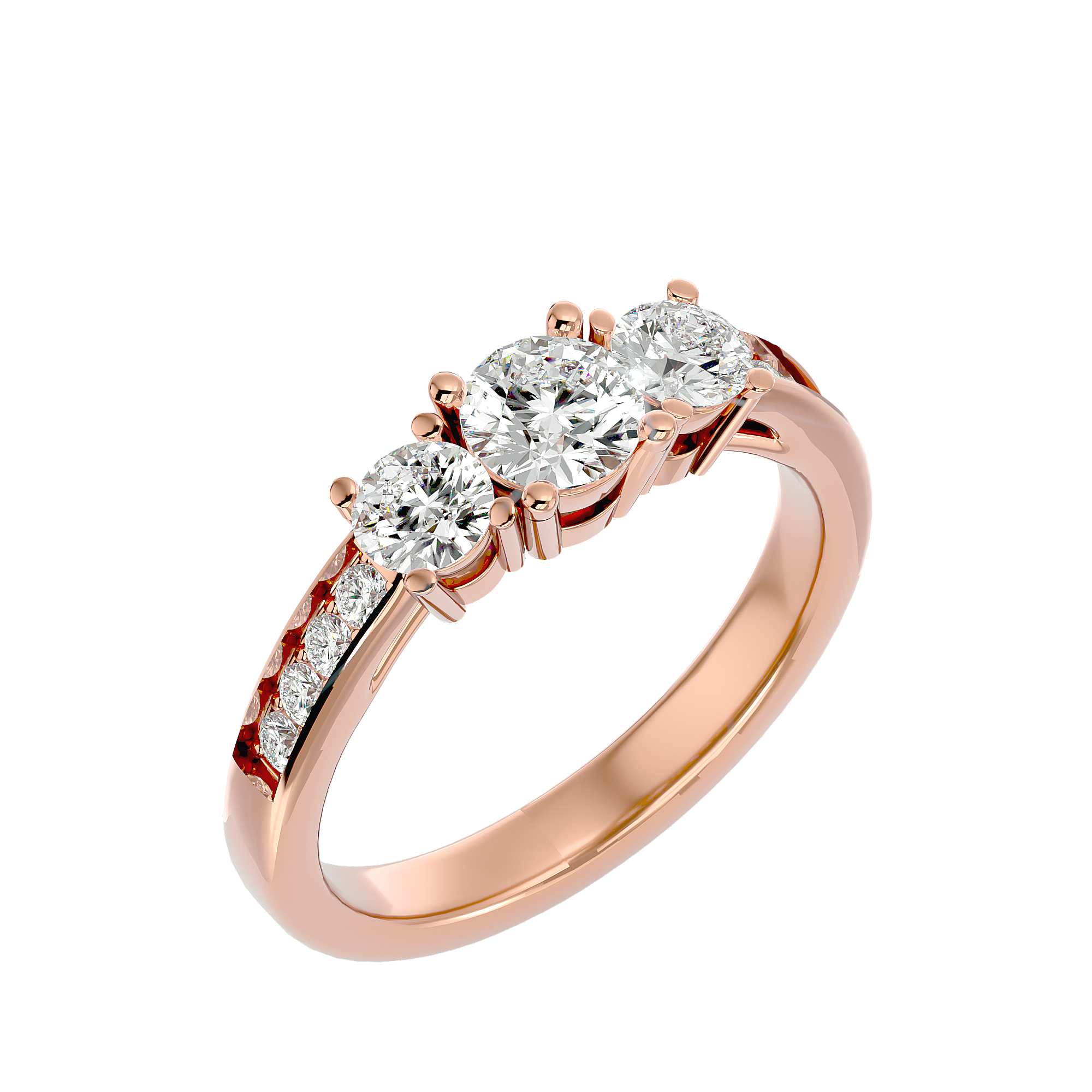 Janelle Three Stone Ring