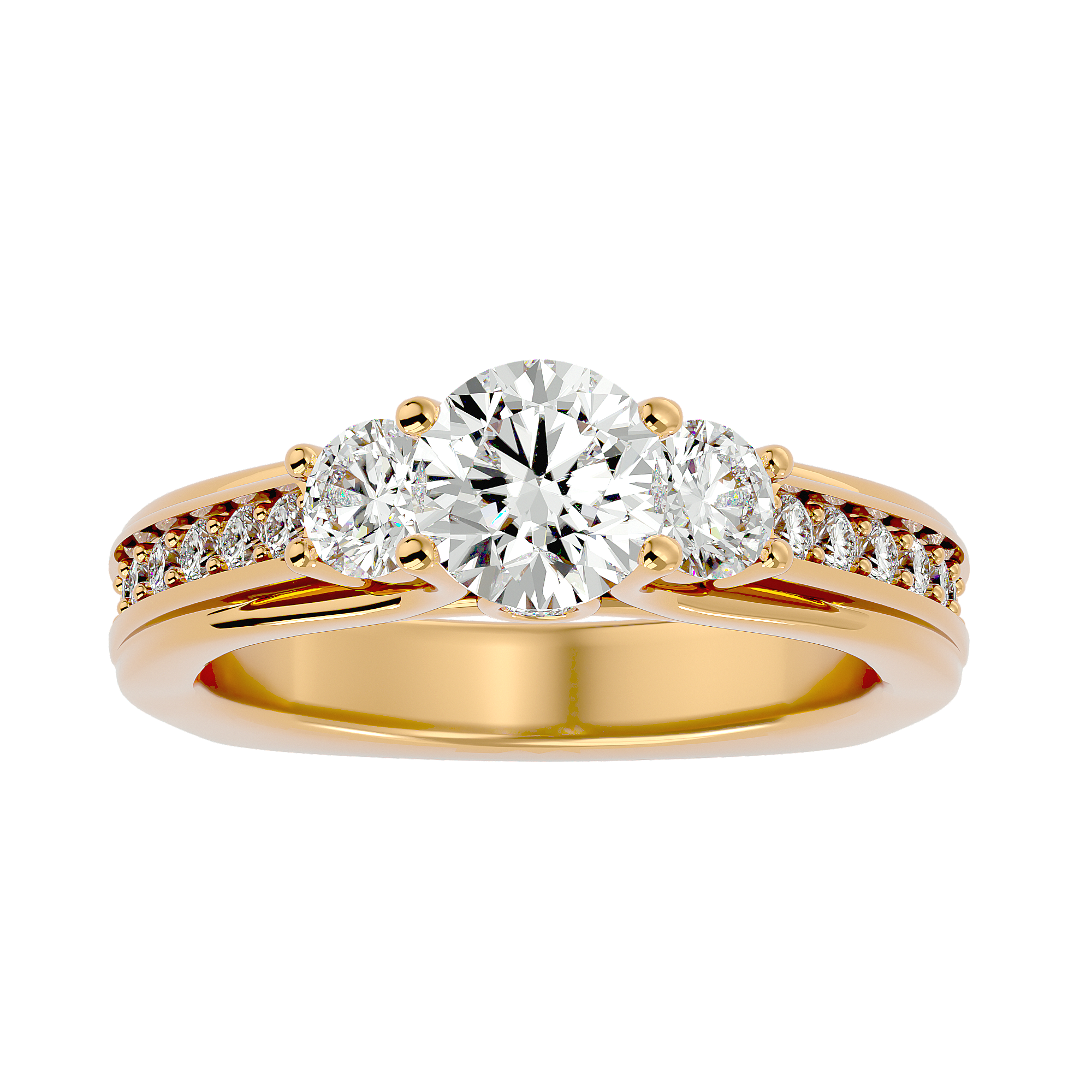 Dorothy Three Stone Ring