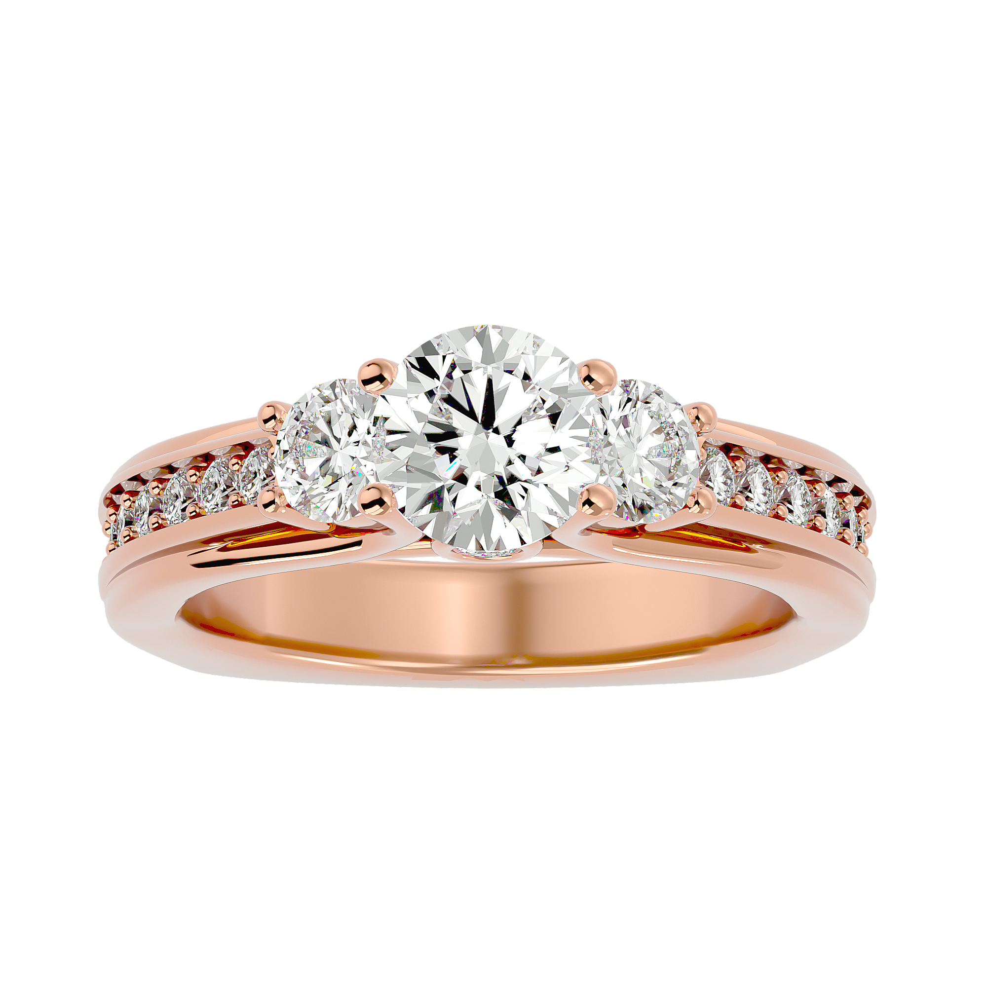 Dorothy Three Stone Ring
