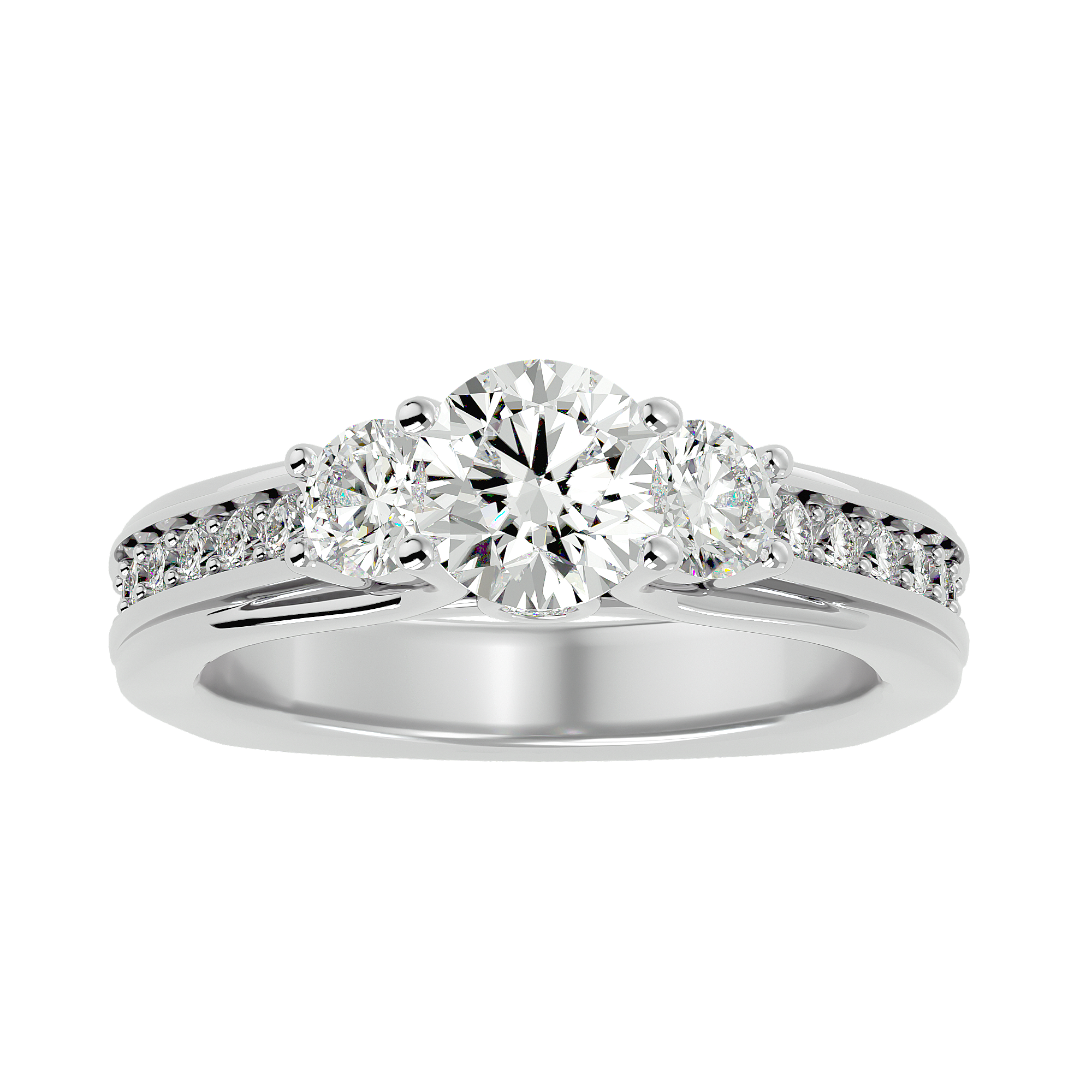 Dorothy Three Stone Ring