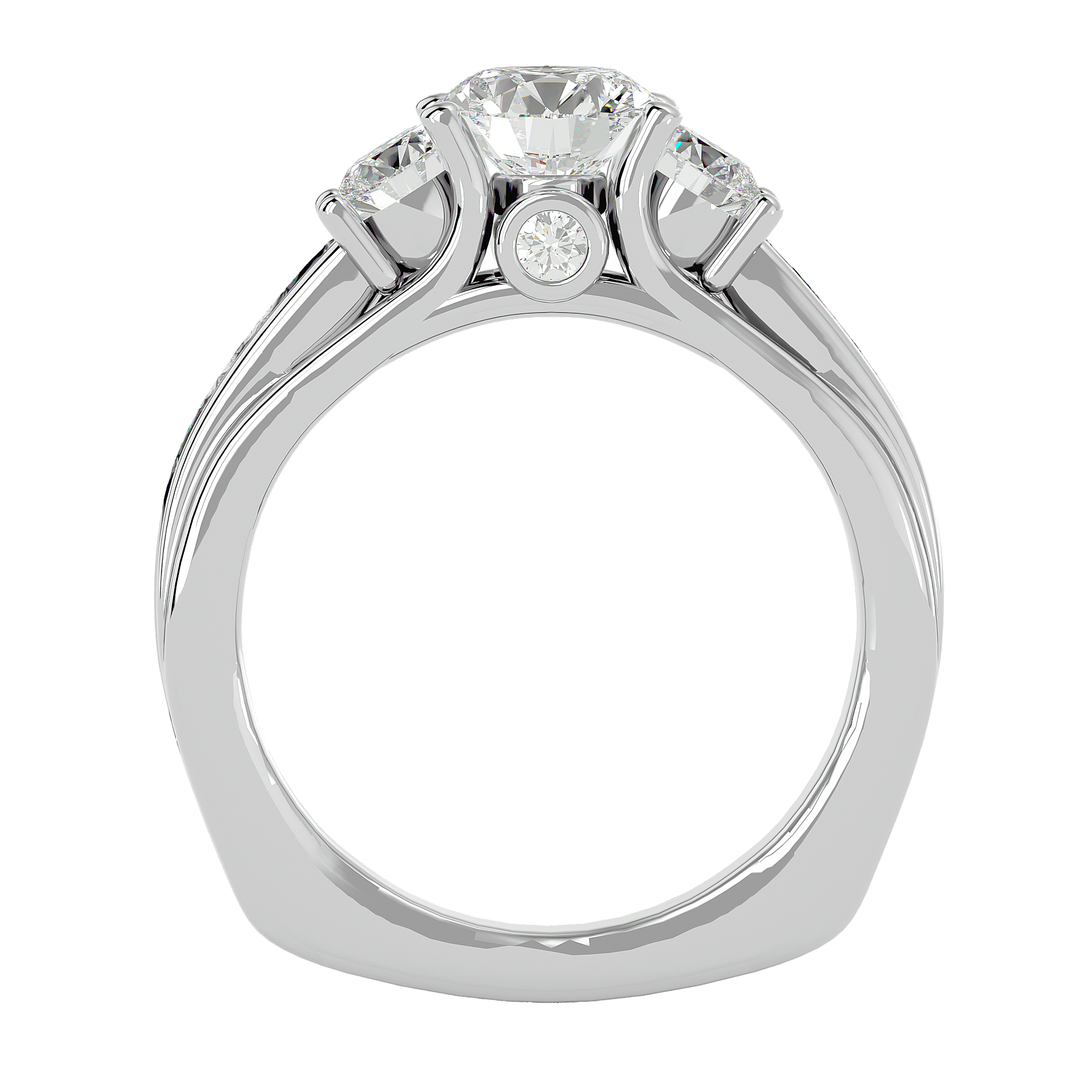 Dorothy Three Stone Ring