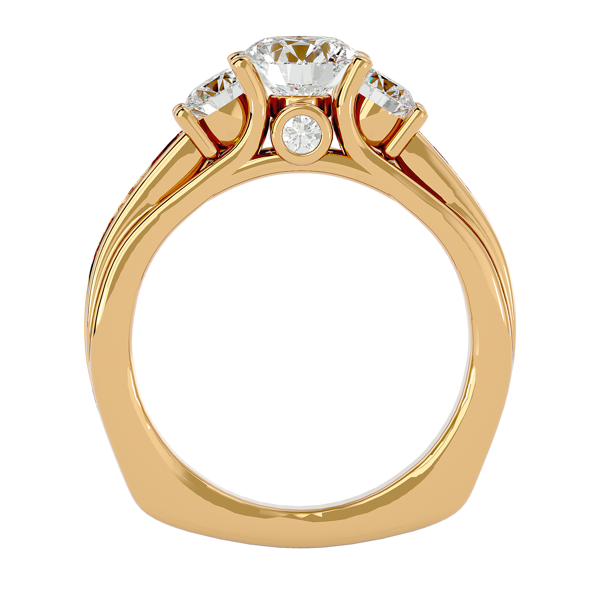 Dorothy Three Stone Ring