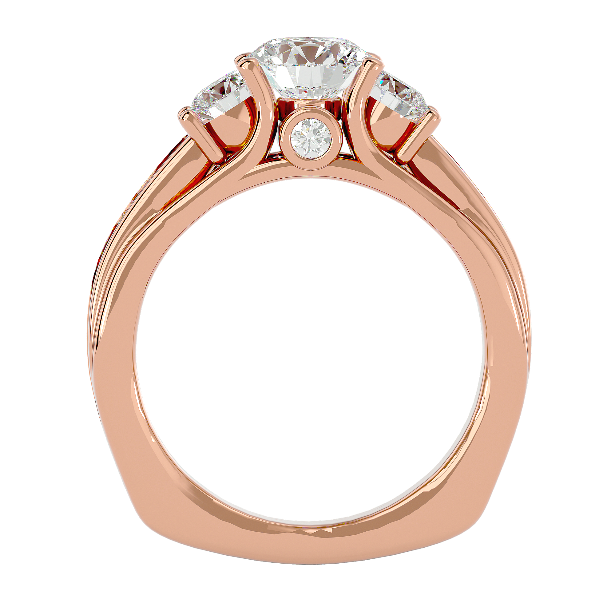 Dorothy Three Stone Ring