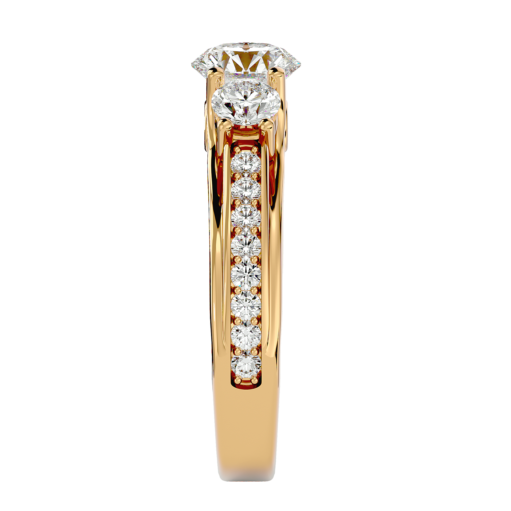 Dorothy Three Stone Ring