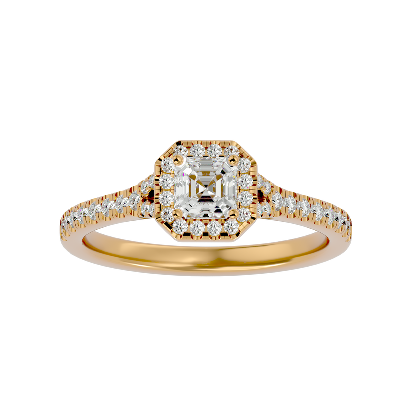 Crystal Halo Ring