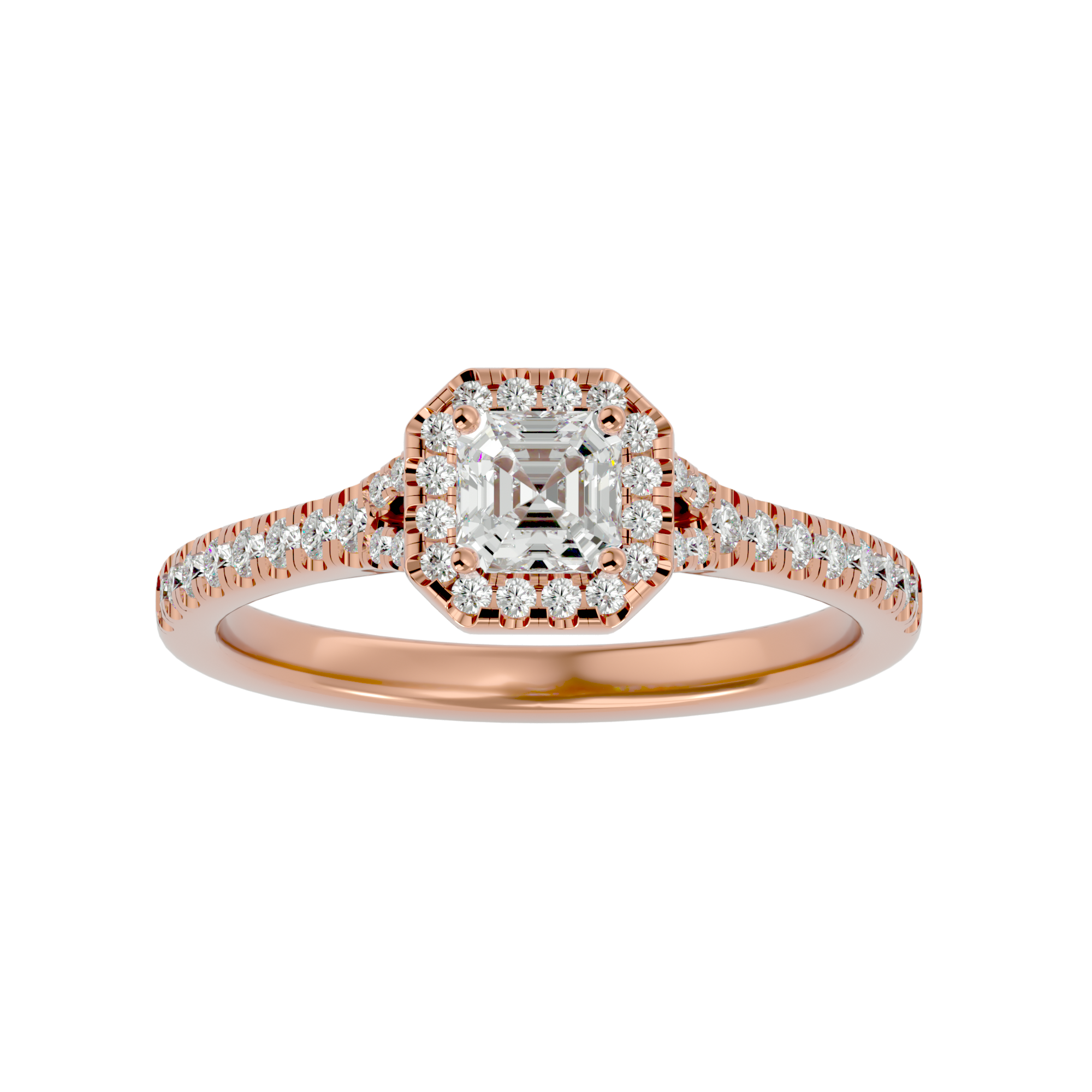 Crystal Halo Ring