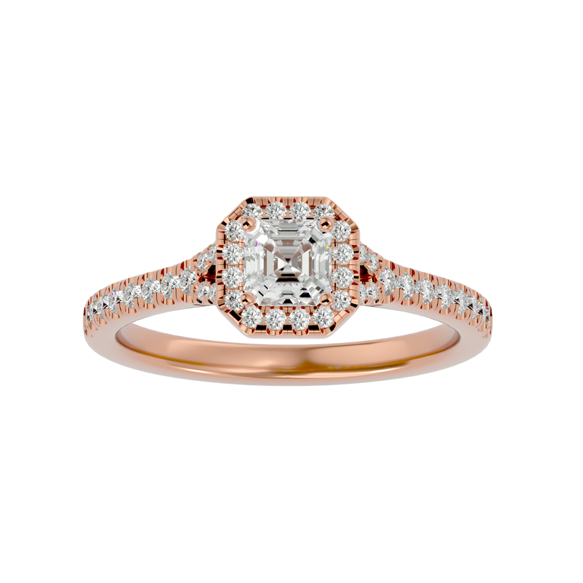 Crystal Halo Ring