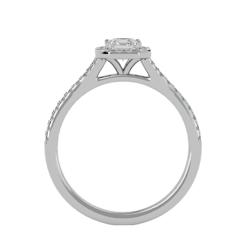 Crystal Halo Ring