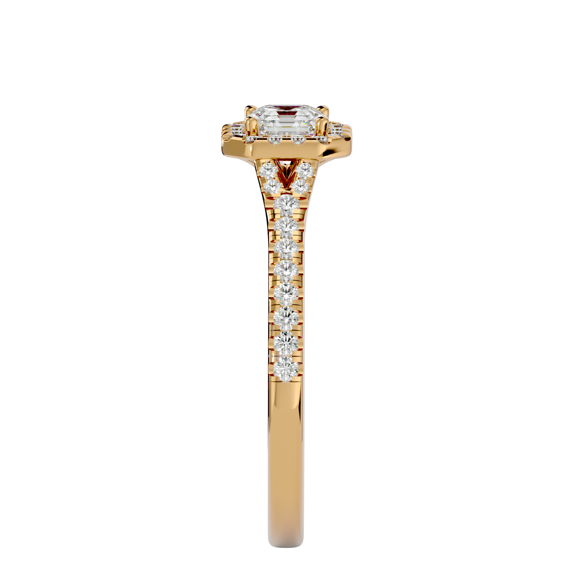 Crystal Halo Ring