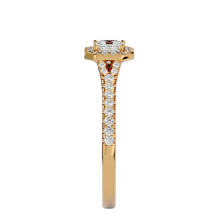 Crystal Halo Ring
