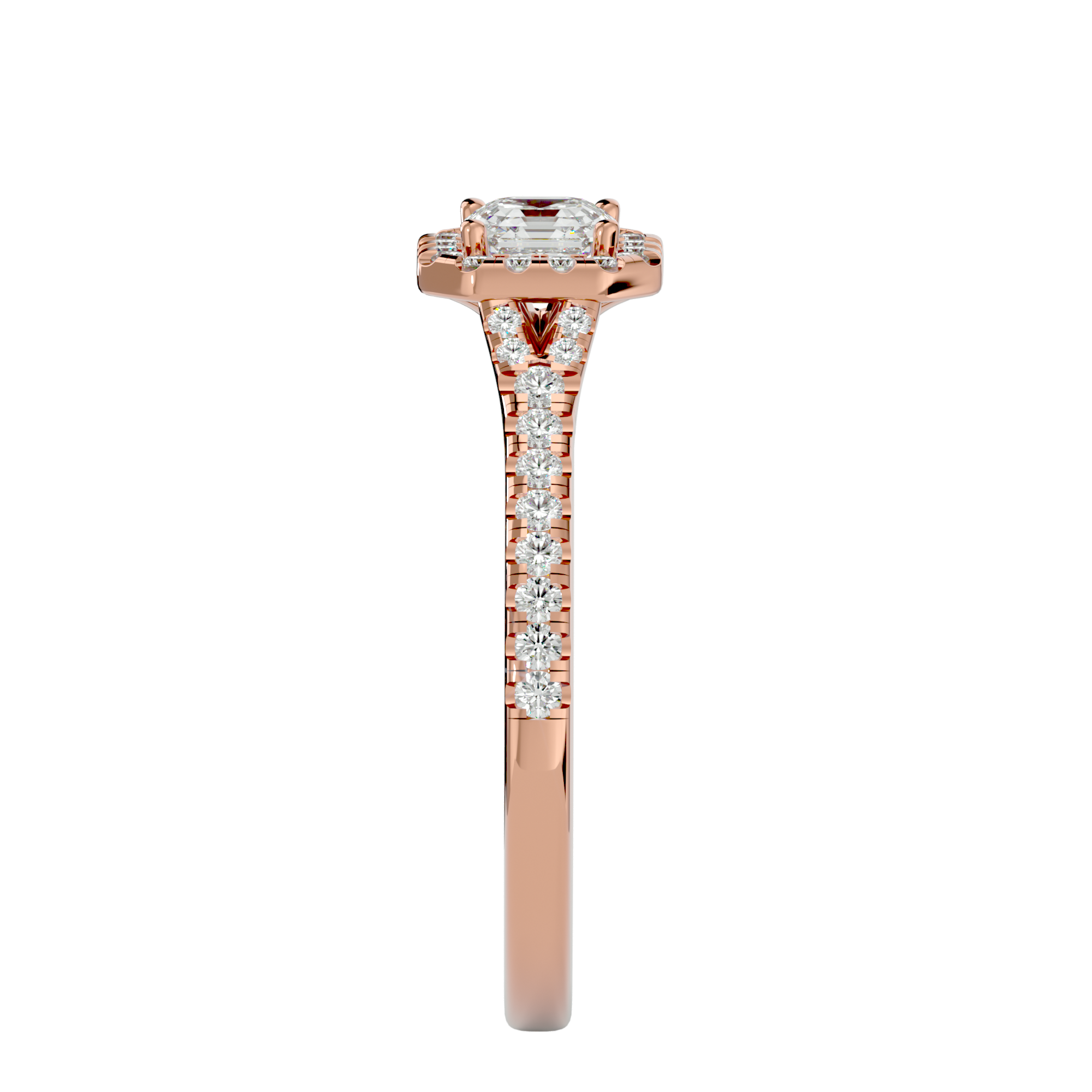 Crystal Halo Ring