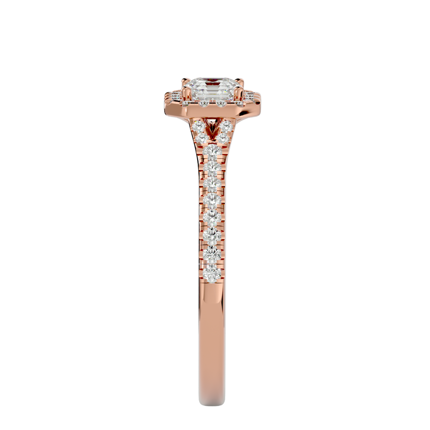 Crystal Halo Ring
