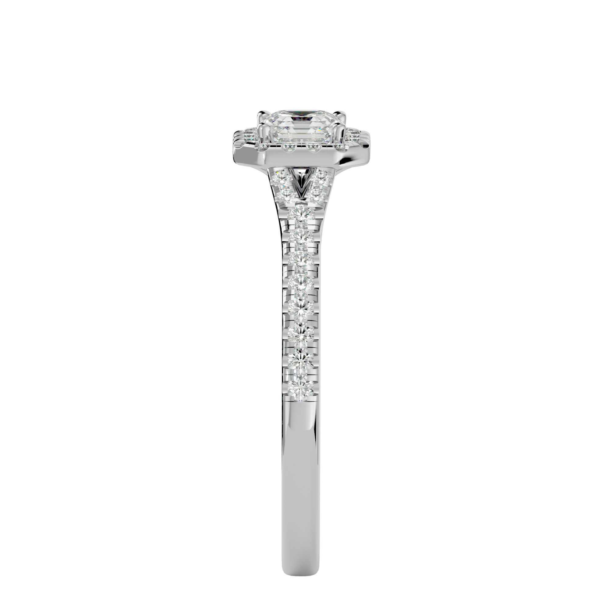 Crystal Halo Ring