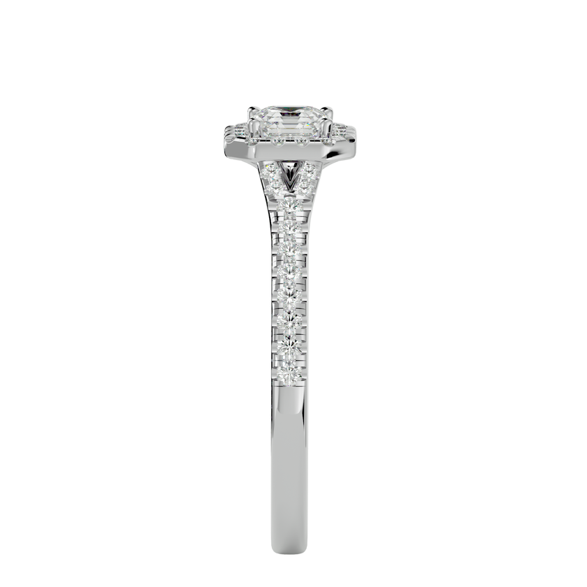 Crystal Halo Ring