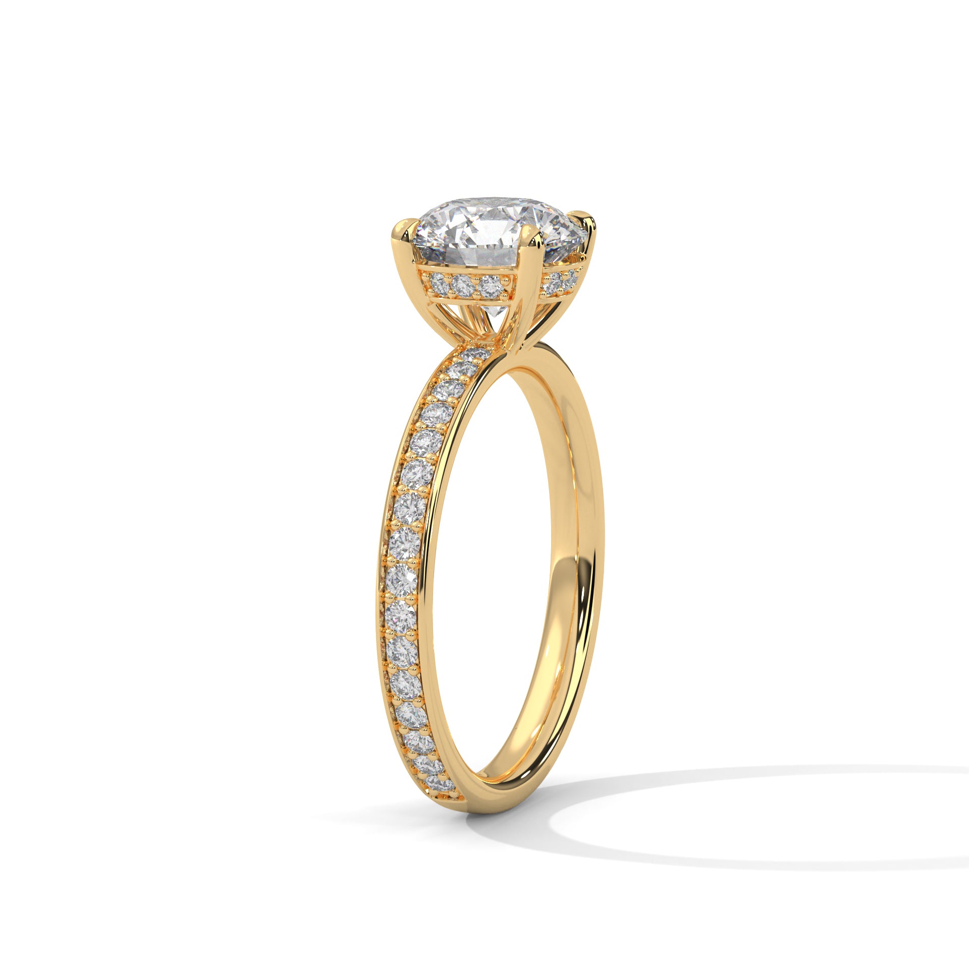 Sky Solitaire Ring