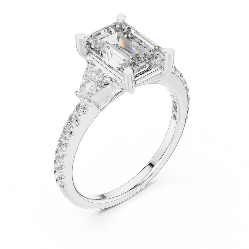 Leyla Three Stone Ring