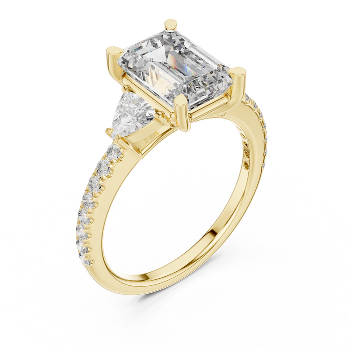 Leyla Three Stone Ring