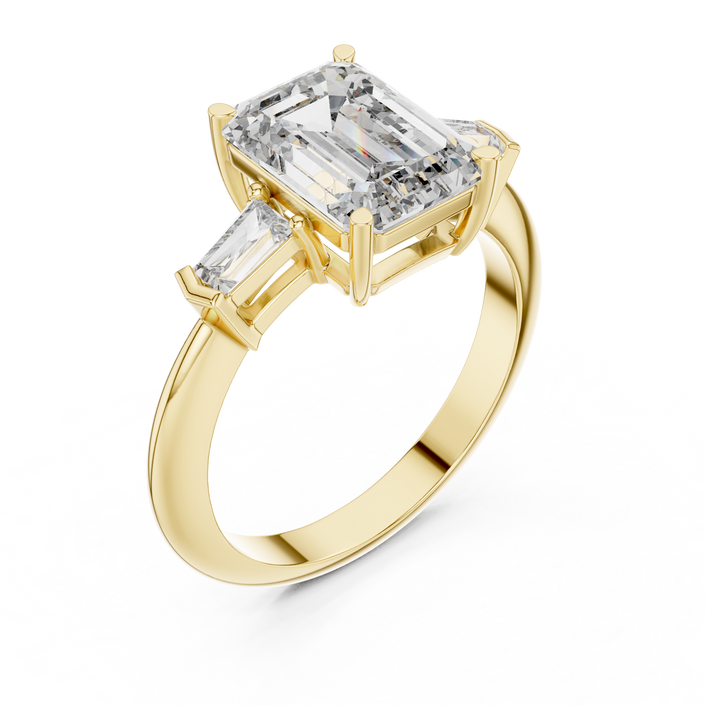Aleena Three Stone Ring