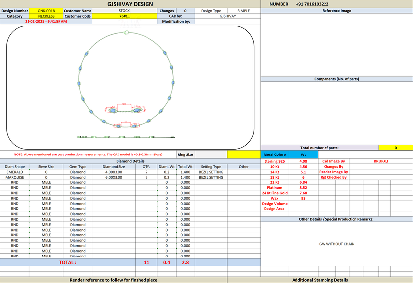 Saniyah Diamond Necklace