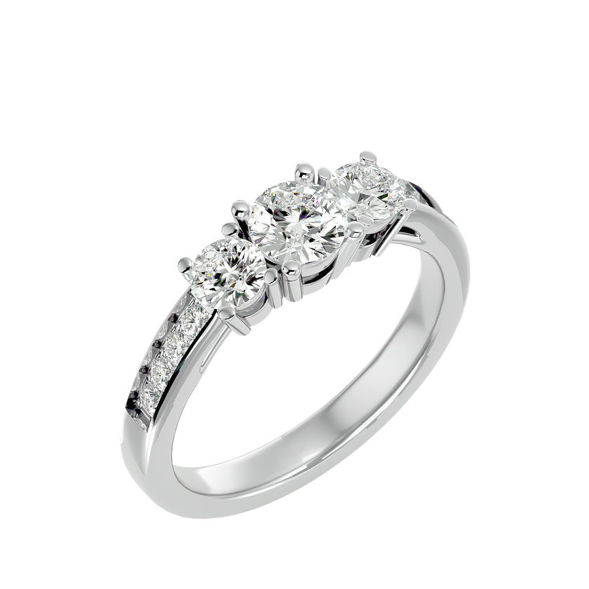 Janelle Three Stone Ring