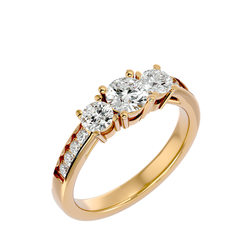 Janelle Three Stone Ring