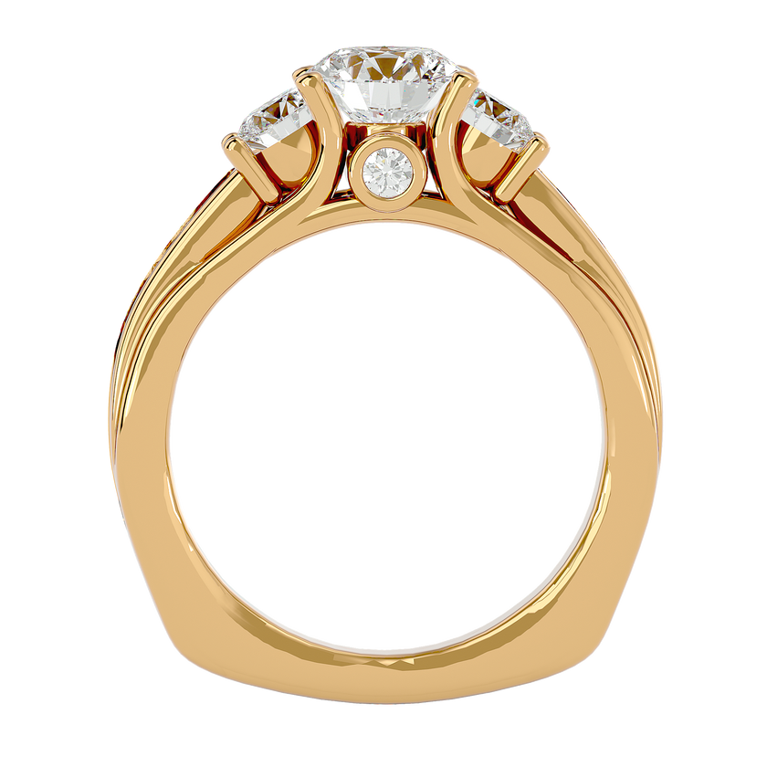 Dorothy Three Stone Ring