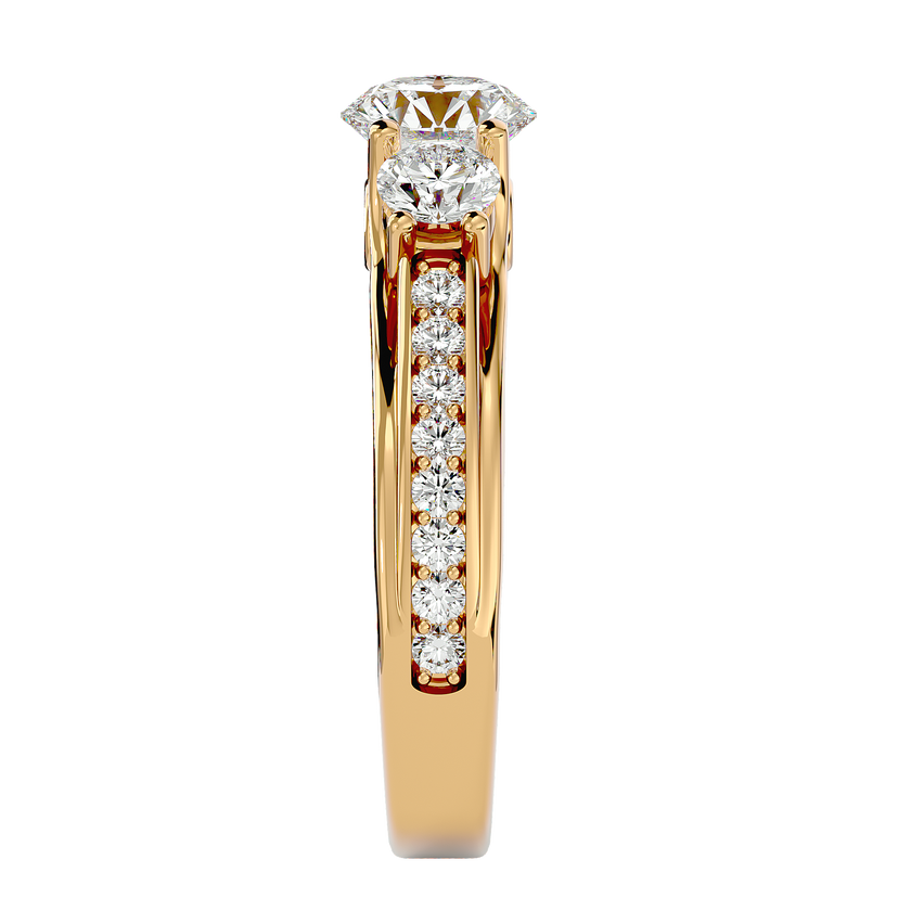 Dorothy Three Stone Ring