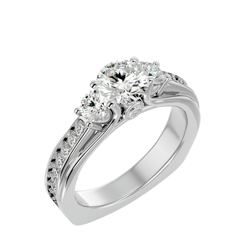 Dorothy Three Stone Ring