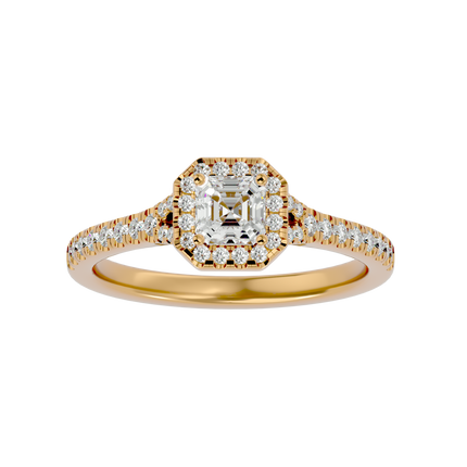 Crystal Halo Ring