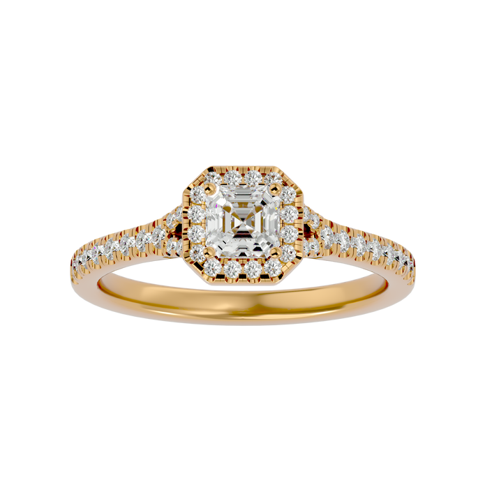 Crystal Halo Ring