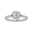 Crystal Halo Ring