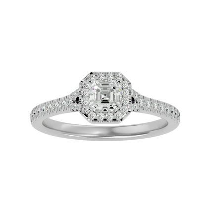 Crystal Halo Ring