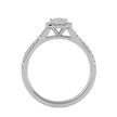 Crystal Halo Ring