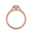 Crystal Halo Ring