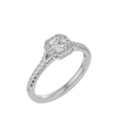 Crystal Halo Ring