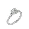 Crystal Halo Ring