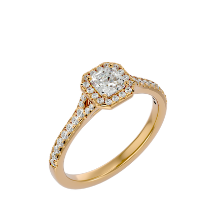 Crystal Halo Ring