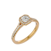 Crystal Halo Ring